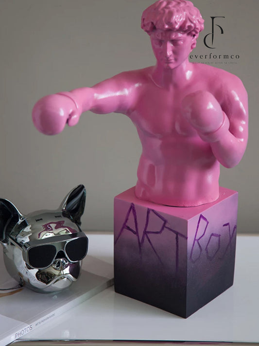 Pink Punch Boxer Art Figure