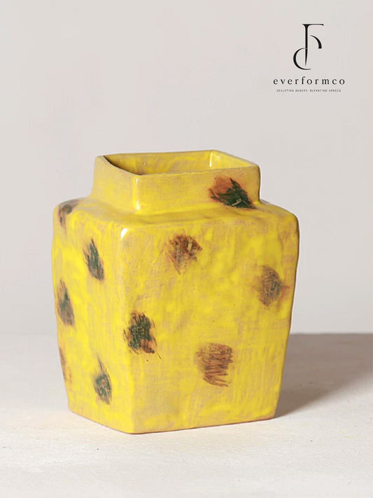 Amber Freckle Artisan Vase