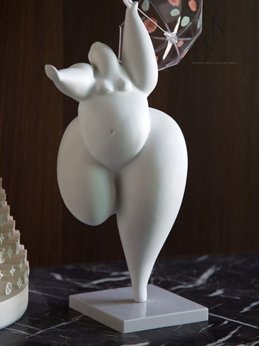 Umbrella Belle Curvy Sculpture