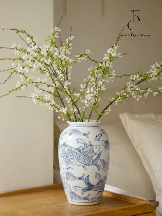 Porcelain Dynasty Floral Vase